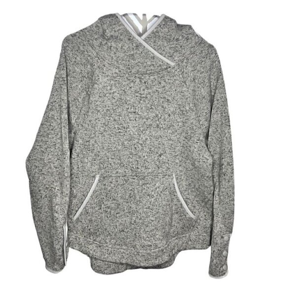 Champion Gray Oversized Pullover Hoodie Sweatshirt With Pocket (Womens XL) - Picture 2 of 10